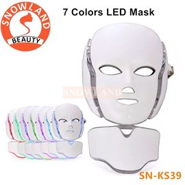 China 7 photon colors LED light facial mask for face and neck rejuvenation supplier