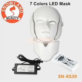 China Facial Mask 7 Colors LED Light PDT Mask With Neck supplier