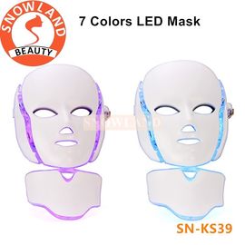 China 7 photon colors LED light facial mask for face and neck rejuvenation supplier