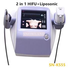 China Popular! Portable 2 in 1 hifu technology combine two functions/ face skin rejuvenation and body fat remove machine supplier