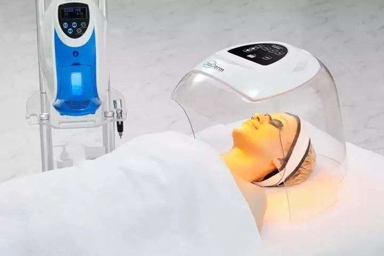 2023 Hot Selling Oxygen Jet Therapy Facial Machine O2 to Derm 7 Colors LED Dome Oxygen Facial Machine