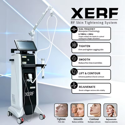 New XERF Dual Frequency RF Skin Tightening Machine 6.78MHz & 2MHz Monopolar RF Anti-Aging Device XERF Machine