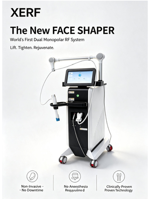 New XERF Dual Frequency RF Skin Tightening Machine 6.78MHz & 2MHz Monopolar RF Anti-Aging Device XERF Machine