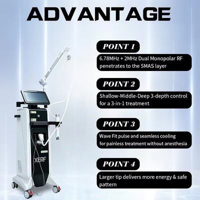 Lutronic Grade XERF Dual Monopole RF 6.78+2MHz Aesthetic Clinic Face Body Tightening Anti-Aging Equipment