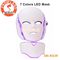 High quality 7 photon colors LED light therapy facial led mask for face and neck rejuvenation supplier