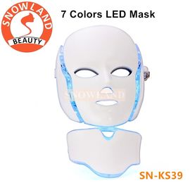 Hot sale multifunction 7 color skin rejuvenation LED light facial mask