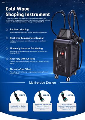 3 Handle 2.45GHz Onda PRO Coolwave Cellulite Removal Weight Loss Standing Body Slimming Machine